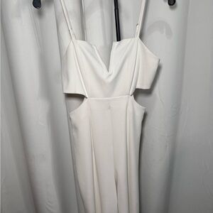 Forever 21 White Jumpsuit